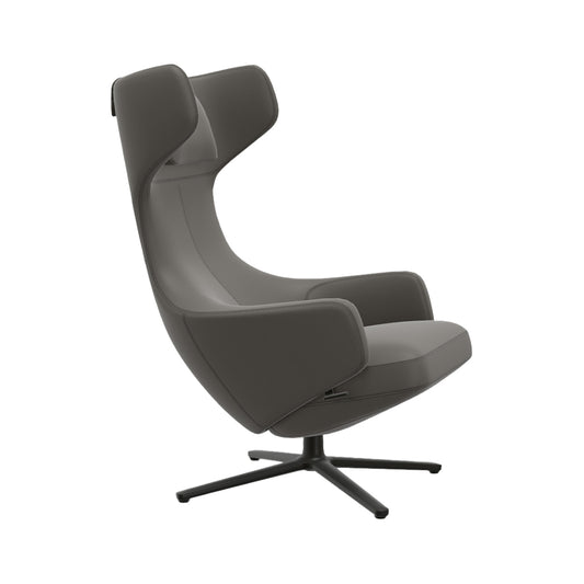 Grand Repos Lounge Chair | Premium Leather Granite 65