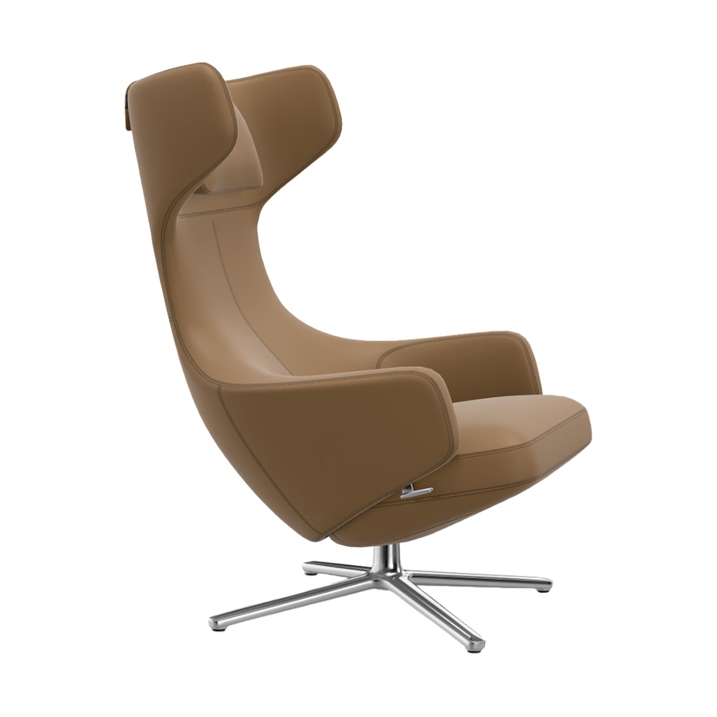 Grand Repos Lounge Chair | Premium Leather Ochre 62