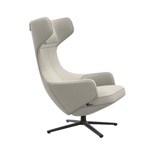 Grand Repos Lounge Chair | Premium Leather Snow 72