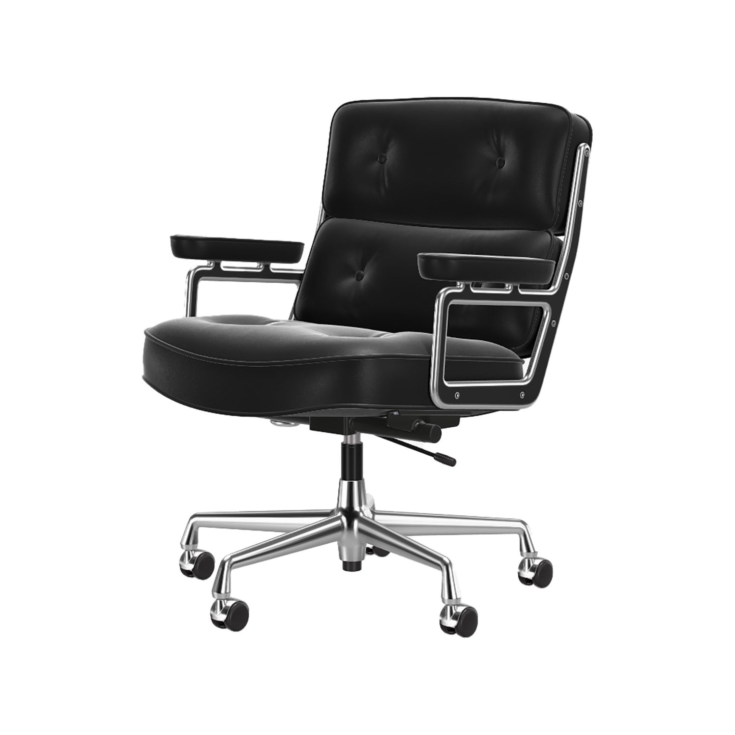 Lobby Chair ES 104 | Black 66 Leather