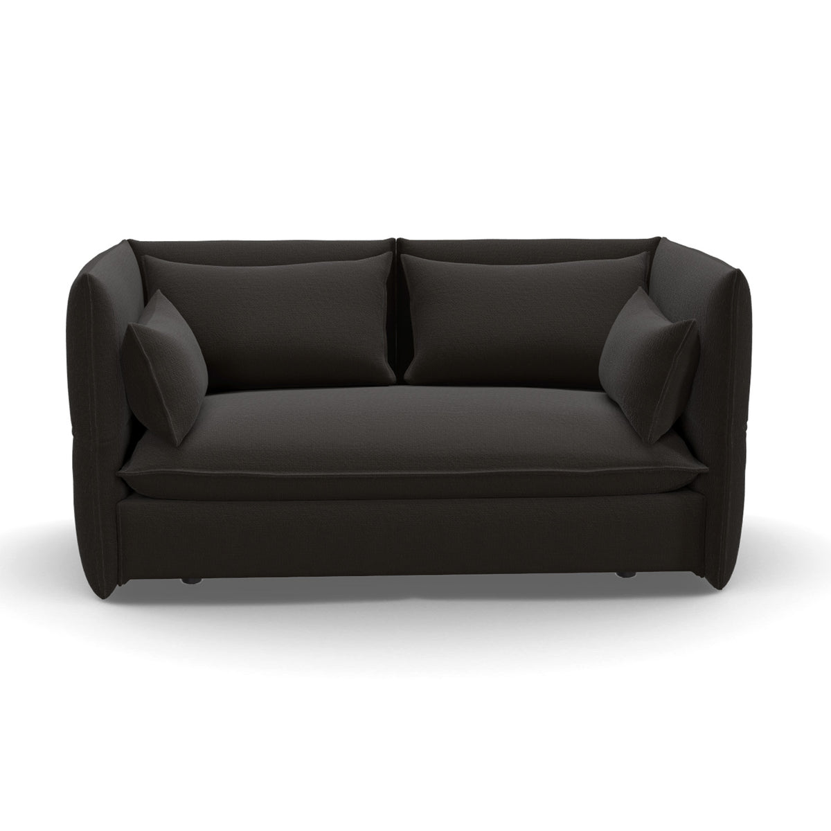 Mariposa 2 Seat Sofa | Credo 05 Chocolate/Black Fabric