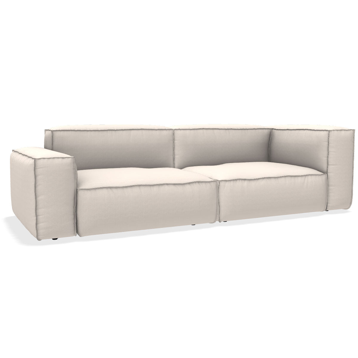 NeoWall Sofa 240cm | White 01 Khali Upholstery