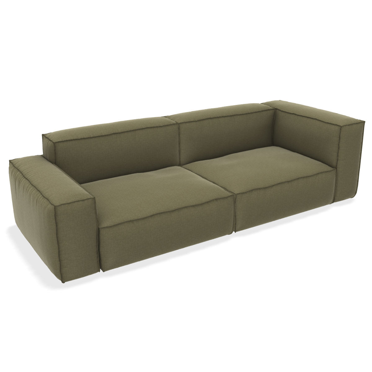 NeoWall Sofa 240cm | Olive Green 48 Tosca Upholstery