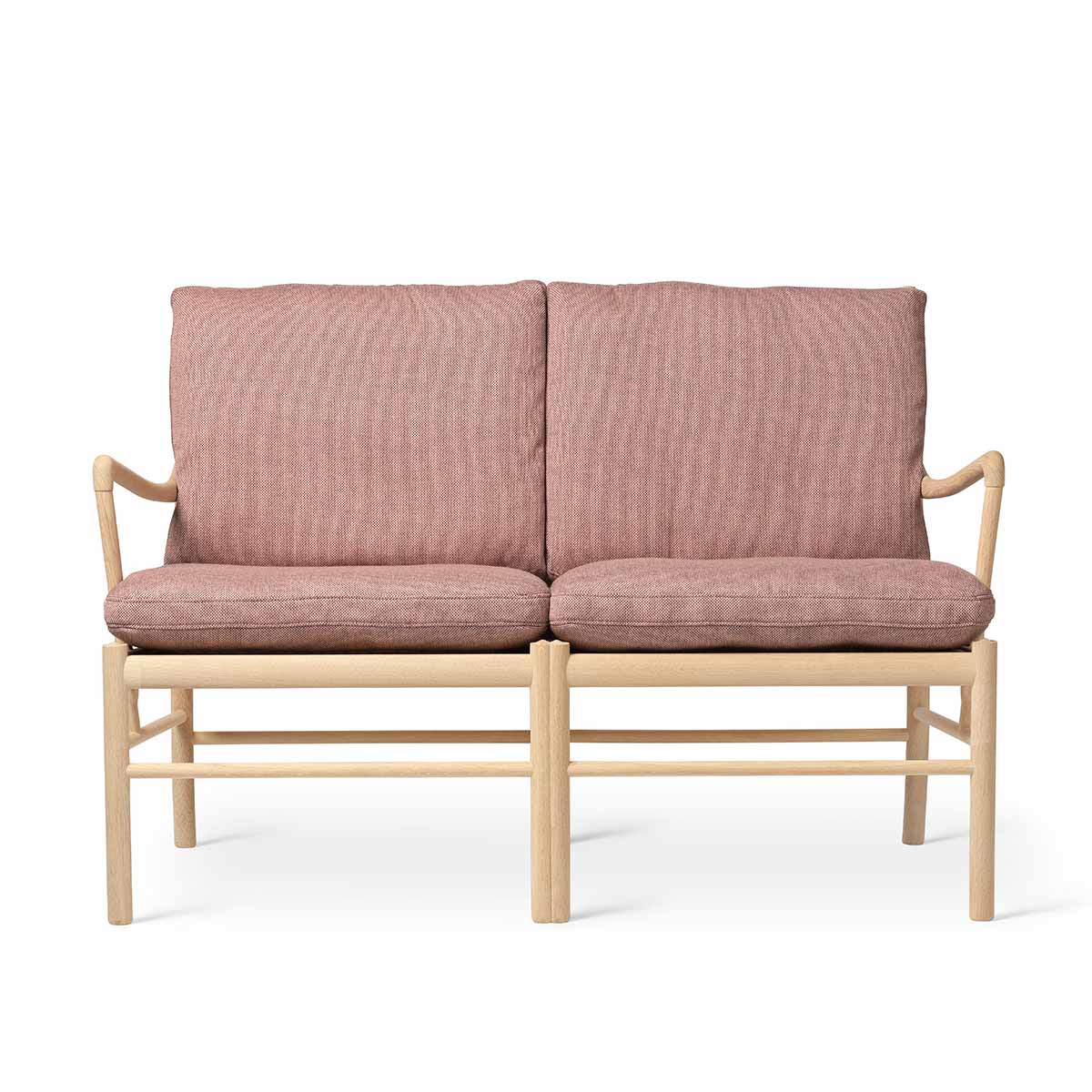 OW149-2 Colonial Sofa | Dusky Pink 648 Re-Wool Fabric