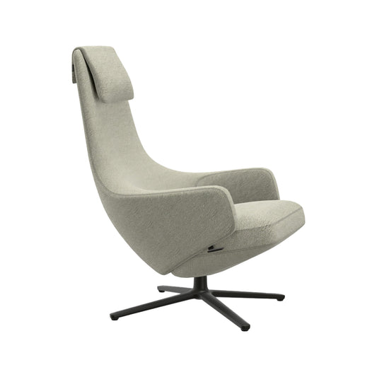 Repos Lounge Chair | Nubia 03 Cream and Sand Fabric Upholstery