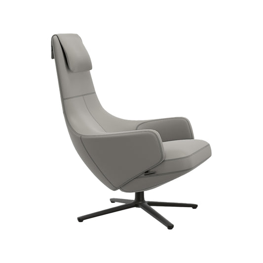 Repos Lounge Chair | Premium Leather Cement 64
