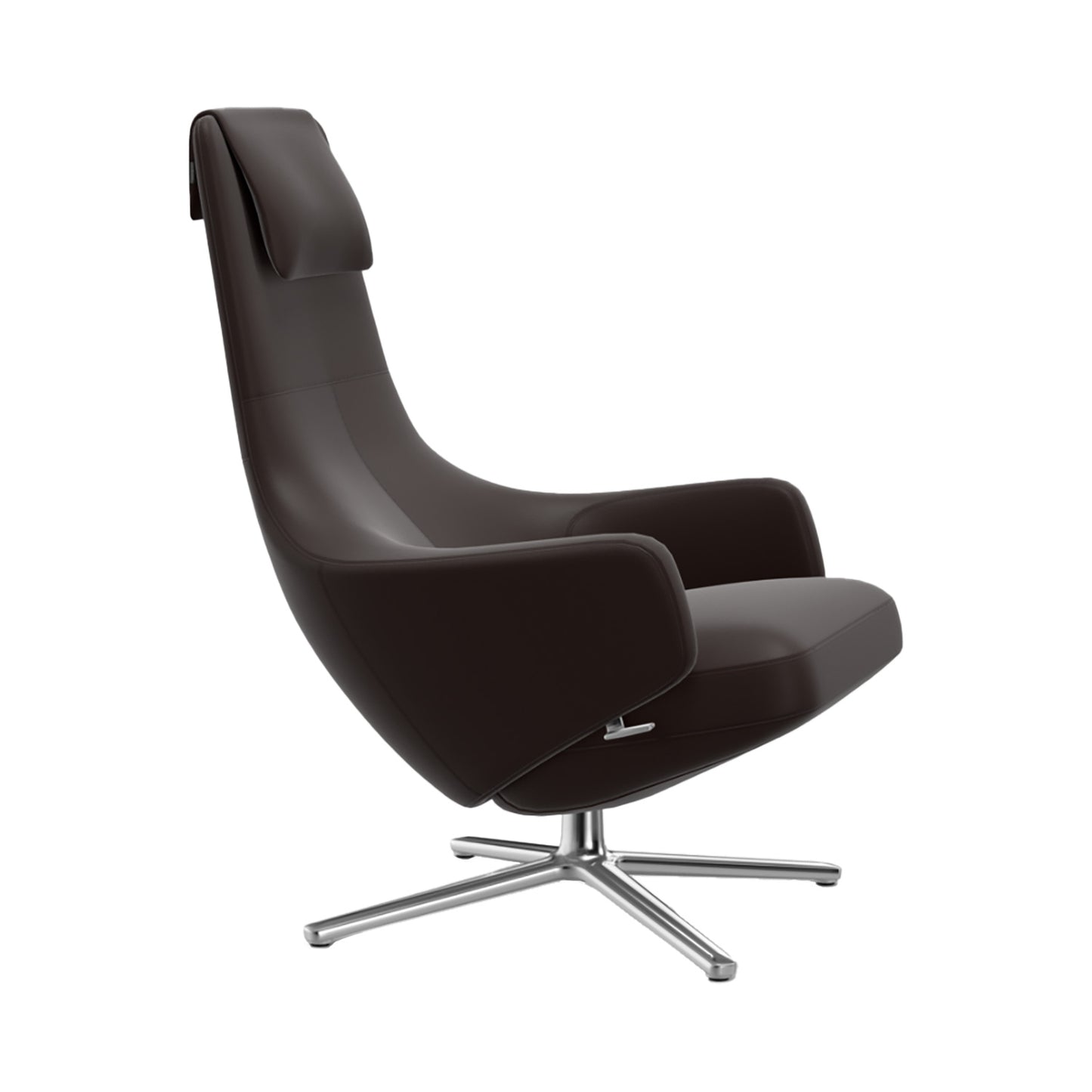 Repos Lounge Chair | Premium Leather Plum 87