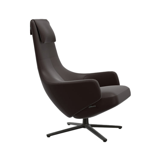 Repos Lounge Chair | Premium Leather Plum 87