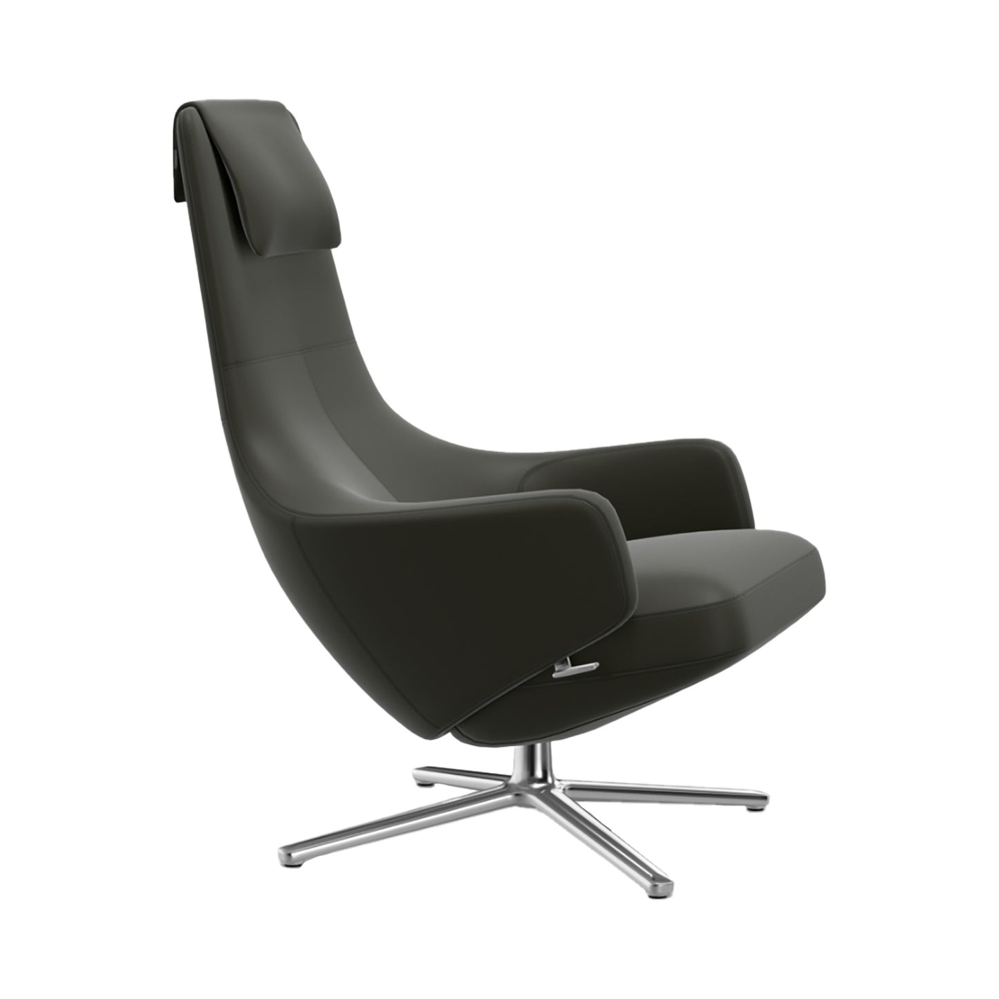 Repos Lounge Chair | Premium Leather Umbra Grey 61