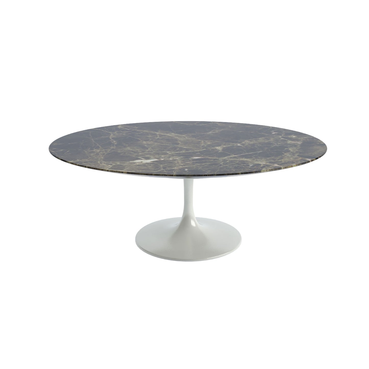 Saarinen Coffee Table 107cm | Brown Emperador Marble Top