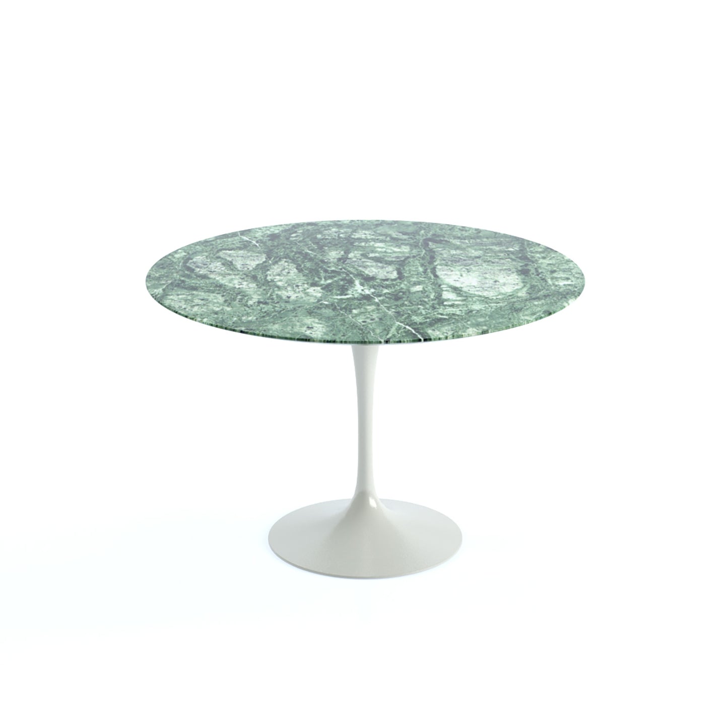 Saarinen Round Dining Table | Green Verdi Alpi Marble Top