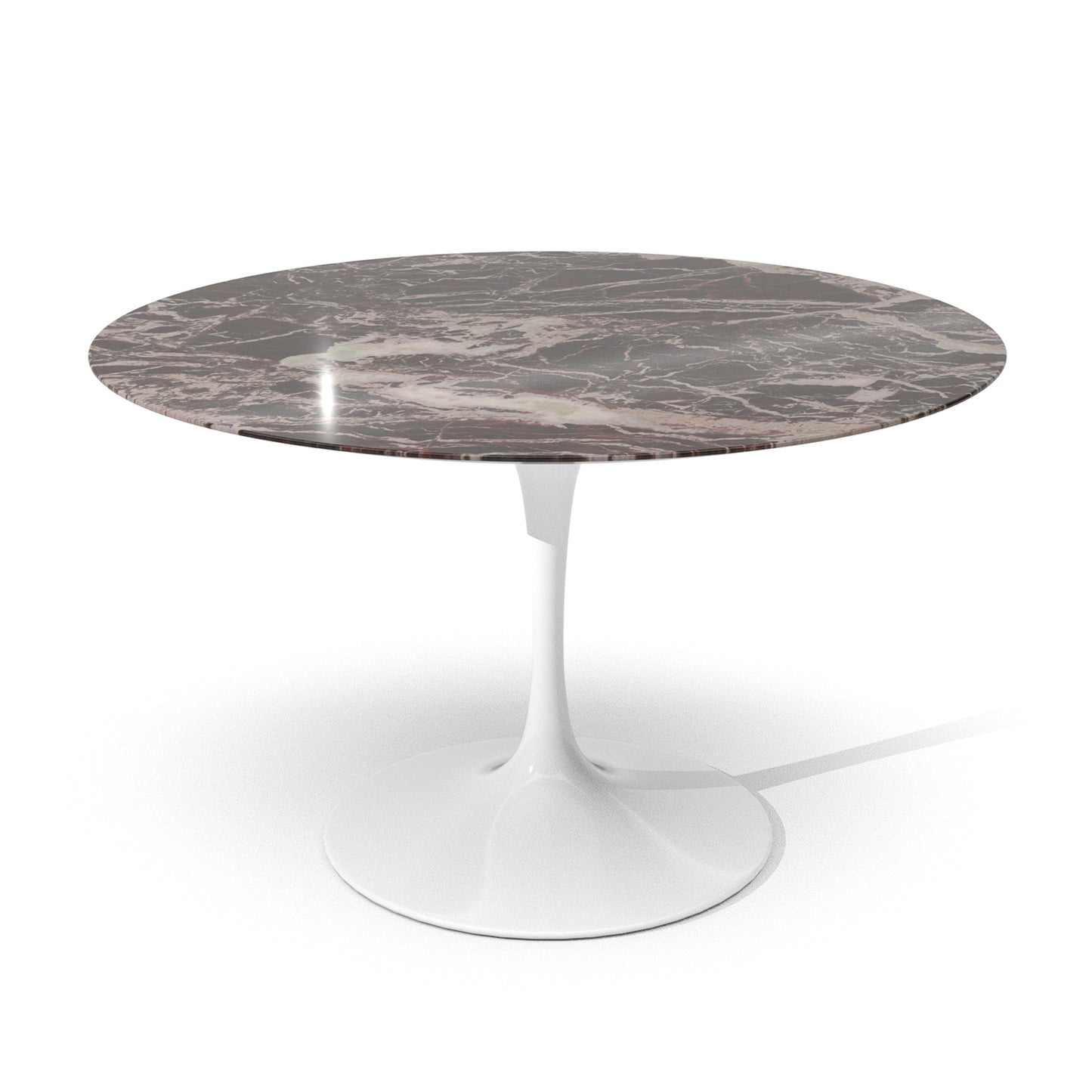 Saarinen Round Dining Table | Rosso Rubino Marble Top