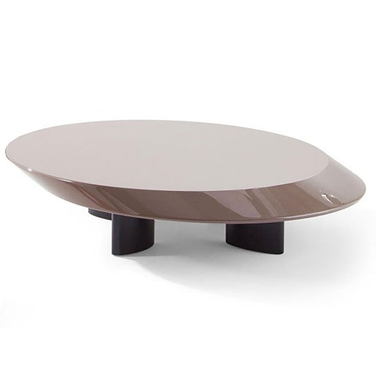 Accordo Low Table | Black Glossy Lacquer Top