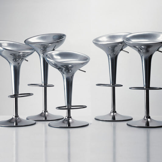 Al Bombo Stool | Polished Aluminium