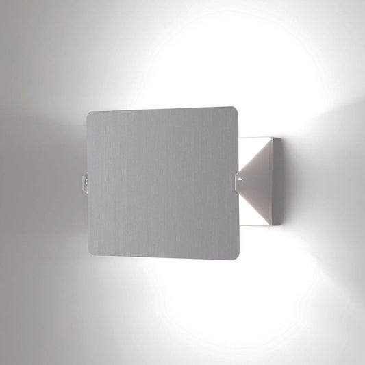 Applique A Volet Pivotant LED | Natural Anodised Aluminium Wing