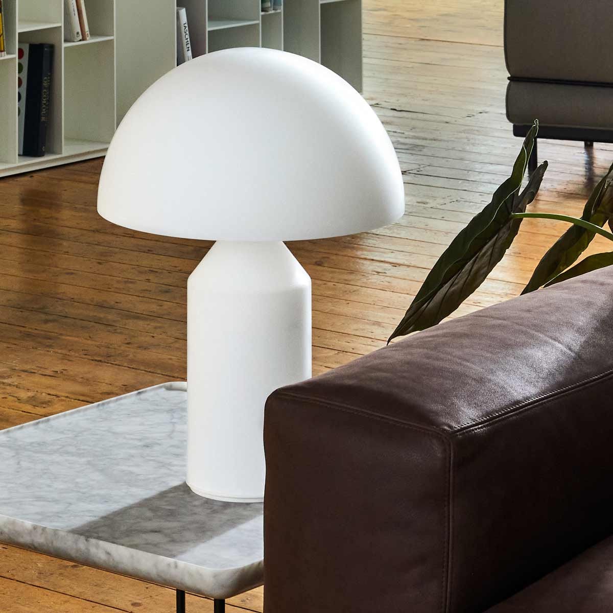 Atollo Medium Lamp | Opaline Glass
