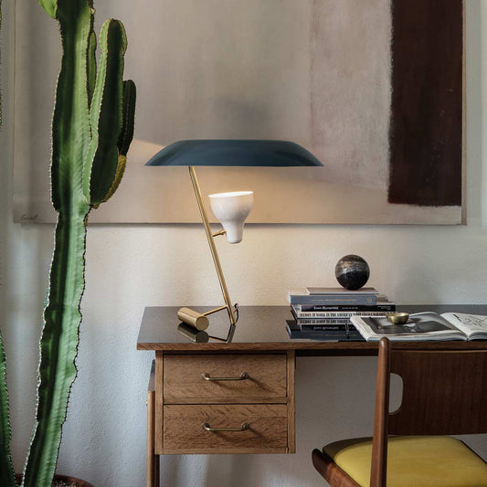 Model 548 Table Lamp | Blue Shade