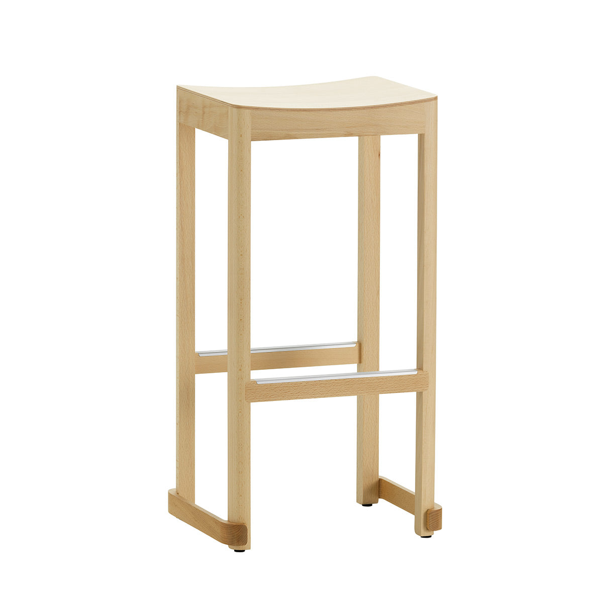 Atelier Bar Stool | Natural Lacquered Beech