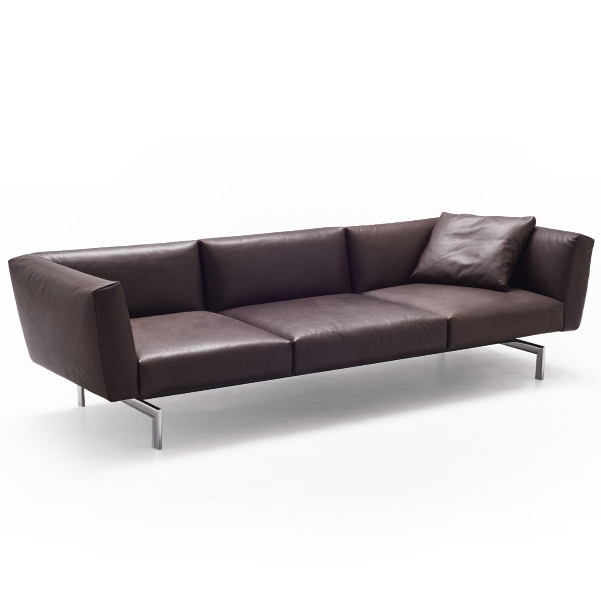 Avio 3 Seat Sofa | Volo Leather 947 Coffee Bean