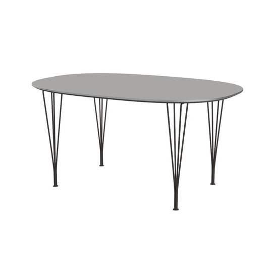 Superellipse Dining Table | Grey Efeso Fenix Top