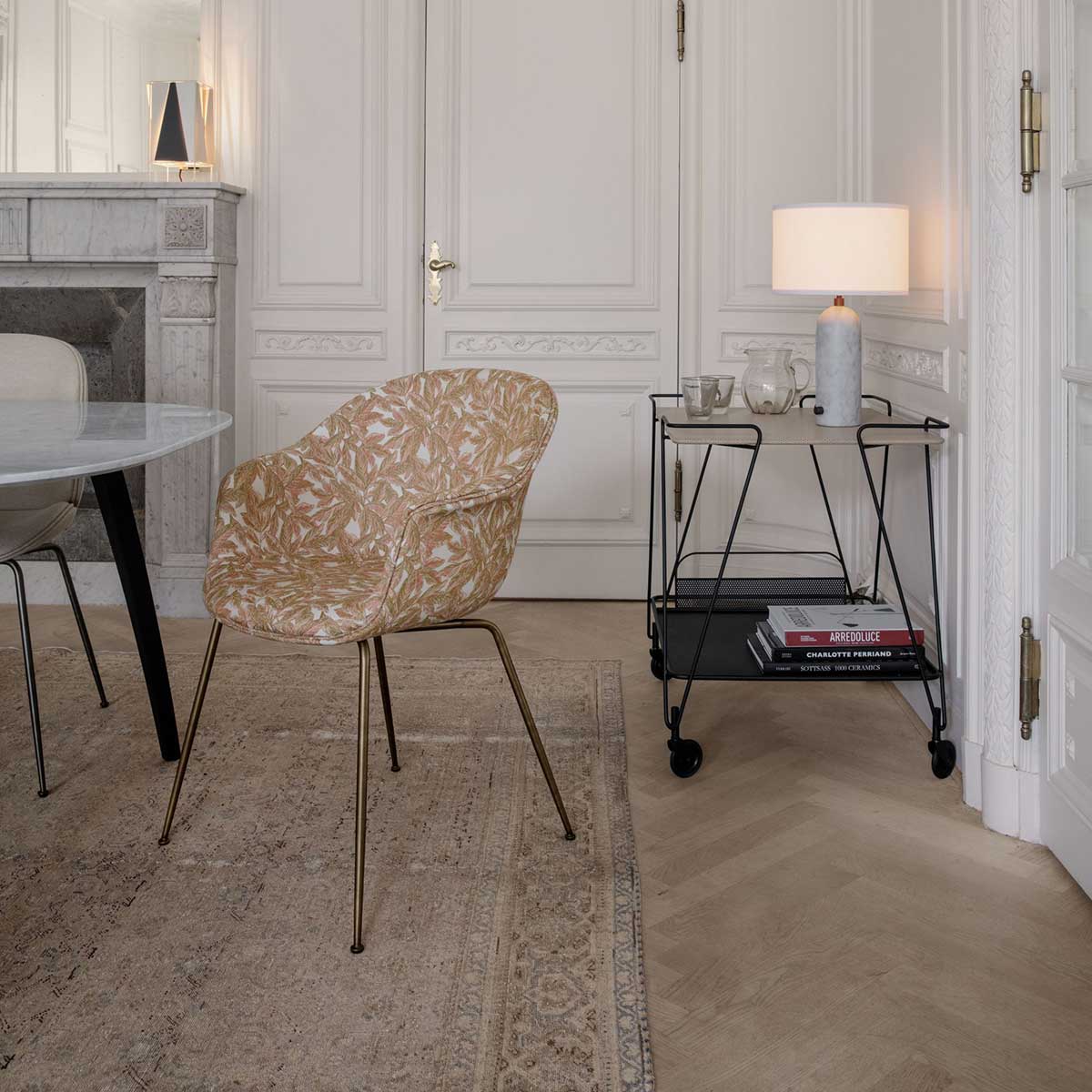Bat Dining Chair | Saffron 454 Canvas Upholstery
