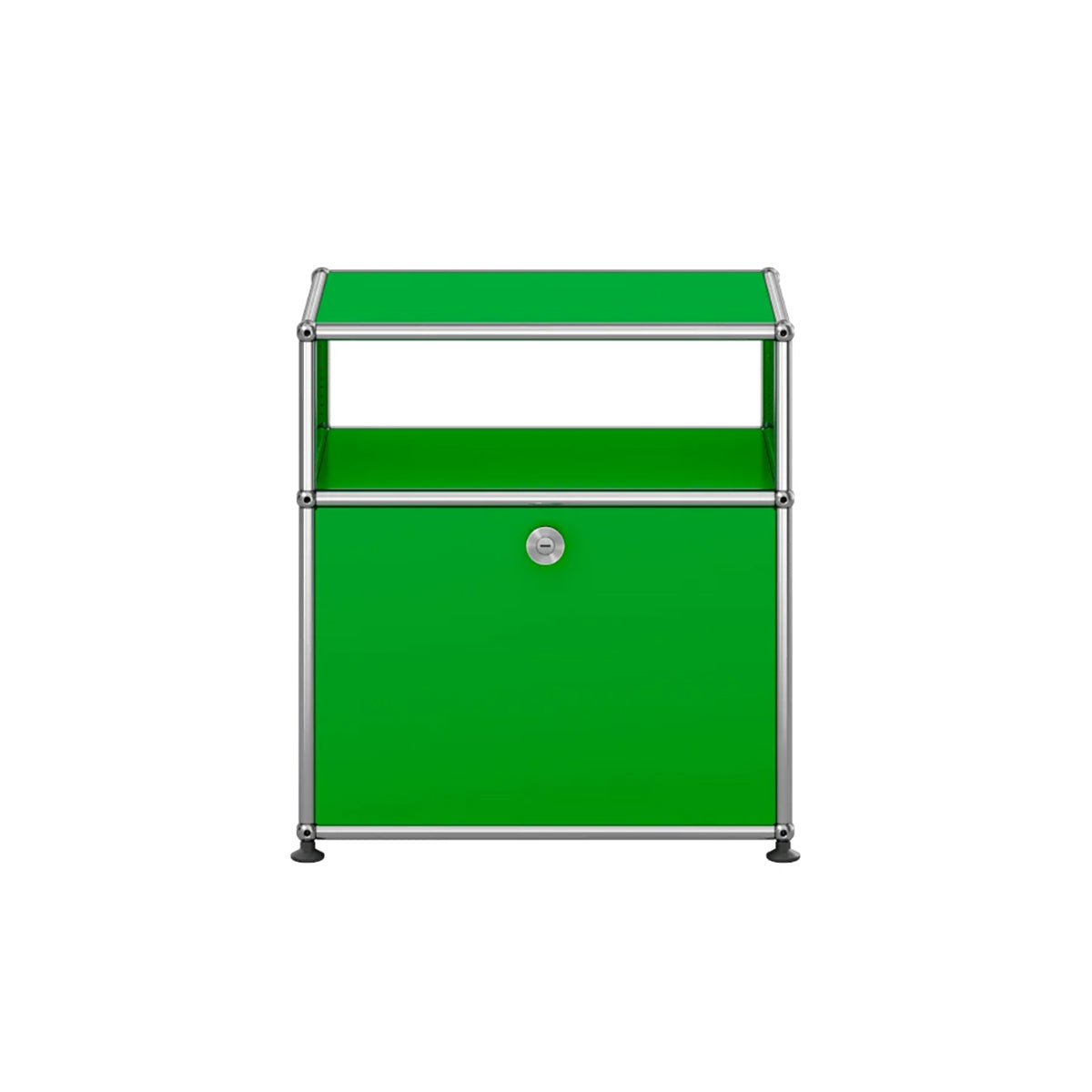 USM Bedside Unit | Green Lacquer Panels
