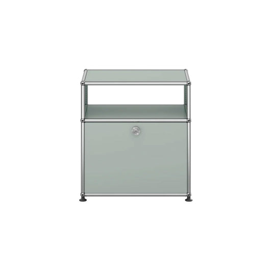 USM Bedside Unit | Olive Green Lacquer Panels