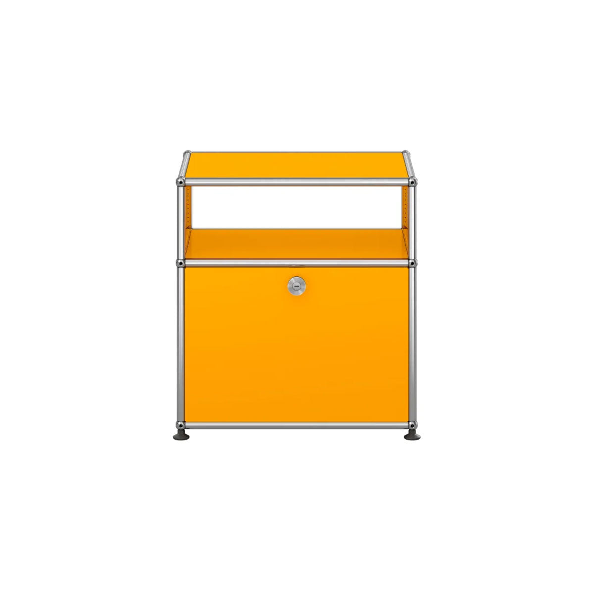 USM Bedside Unit | Golden Yellow Lacquer Panels