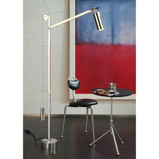 Bauhaus Counterweight Floor Lamp | Nickel Plated Metal