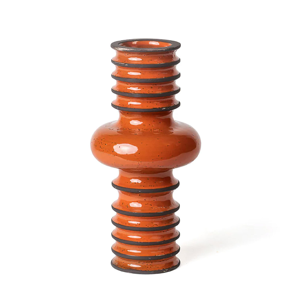 Revolver Column Vase 3 | Orange-Brown