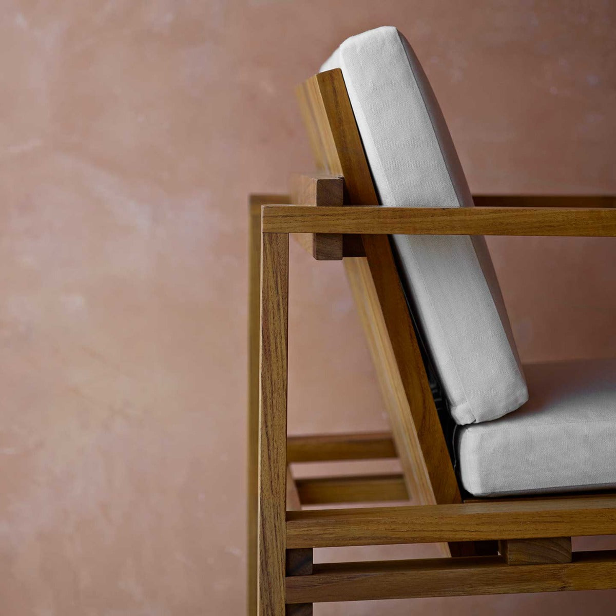 BK10 Outdoor Dining Chair | Untreated Solid Teak Frame
