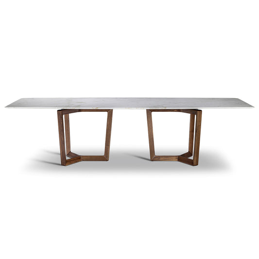 Bolero Ravel Dining Table | Calacatta Semi Brilliant Marble Top