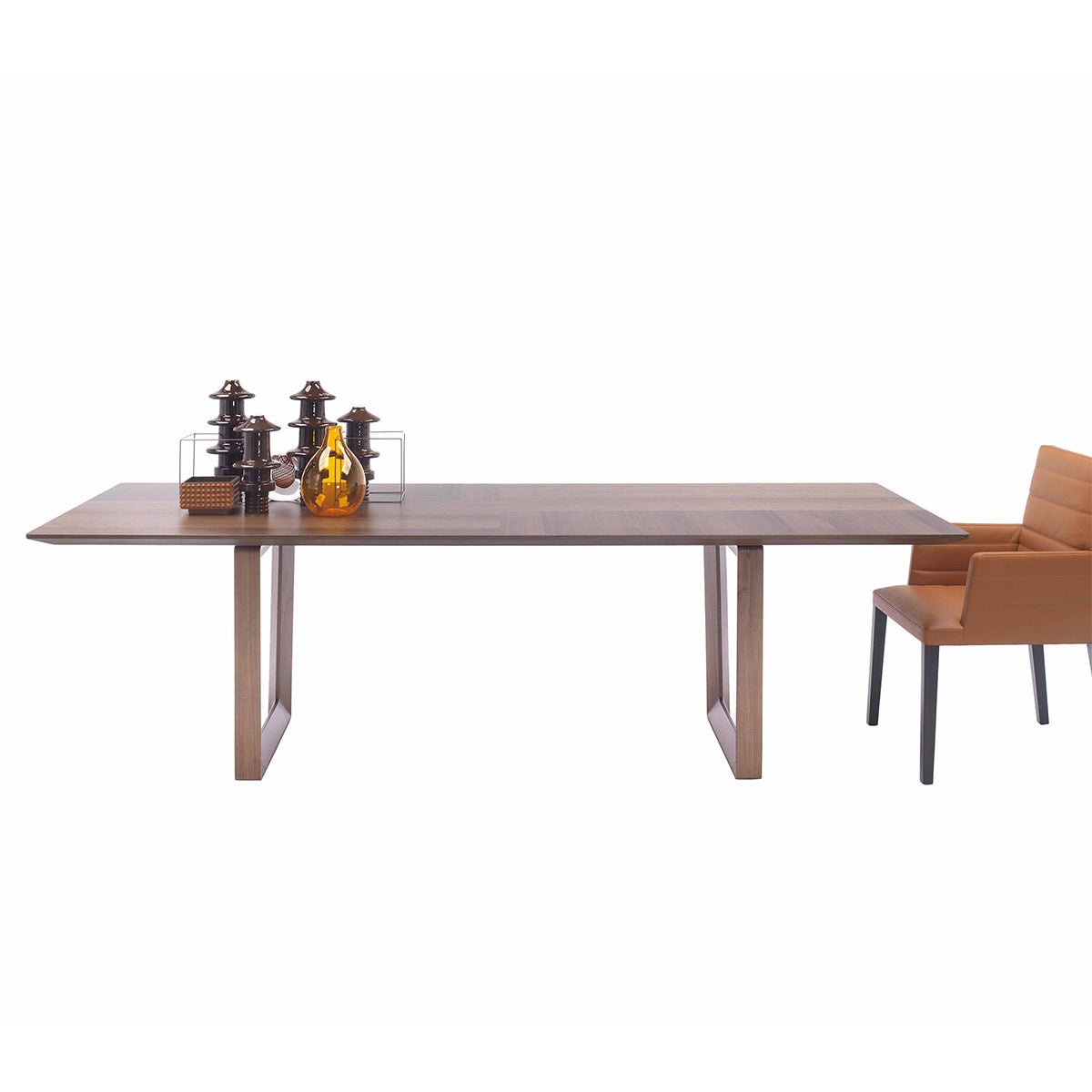 Bolero Rectangular Dining Table | Canaletto Walnut Top