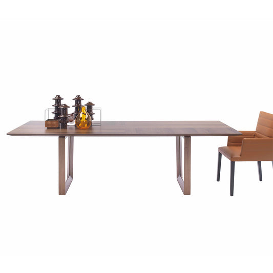 Bolero Rectangular Dining Table | Canaletto Walnut Top