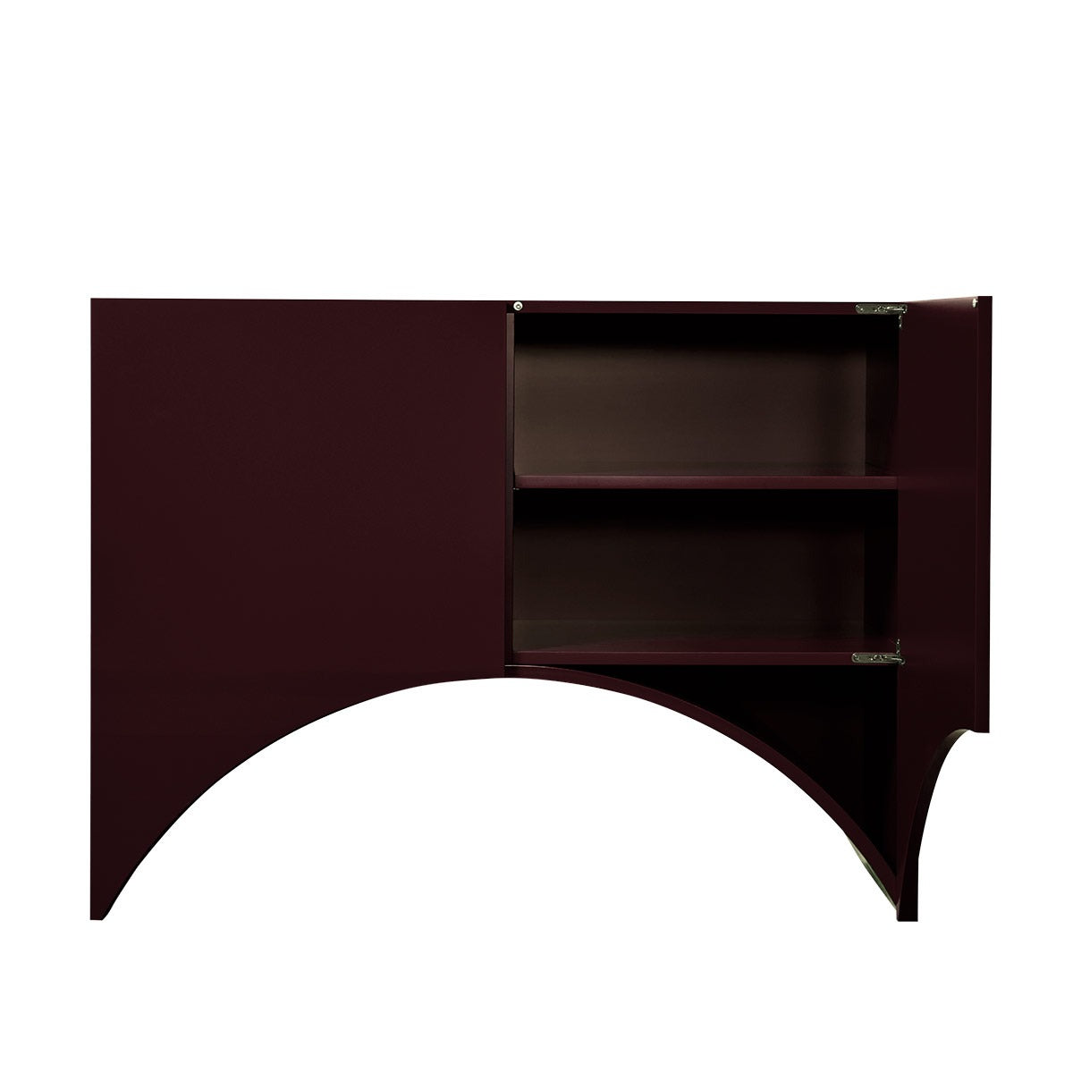 Bridges Cabinet Arch | Small in Aubergine Gloss Lacquer
