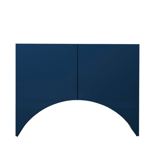 Bridges Cabinet Arch | Small in Blue Gloss Lacquer