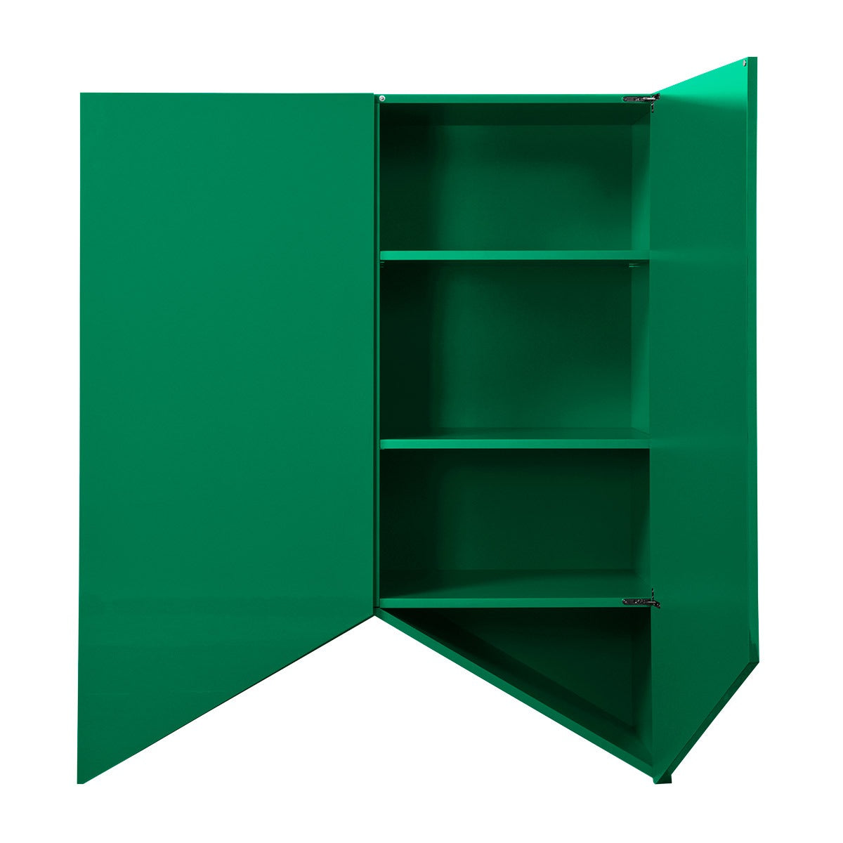 Bridges Cabinet Triangle | Medium in Green Gloss Lacquer