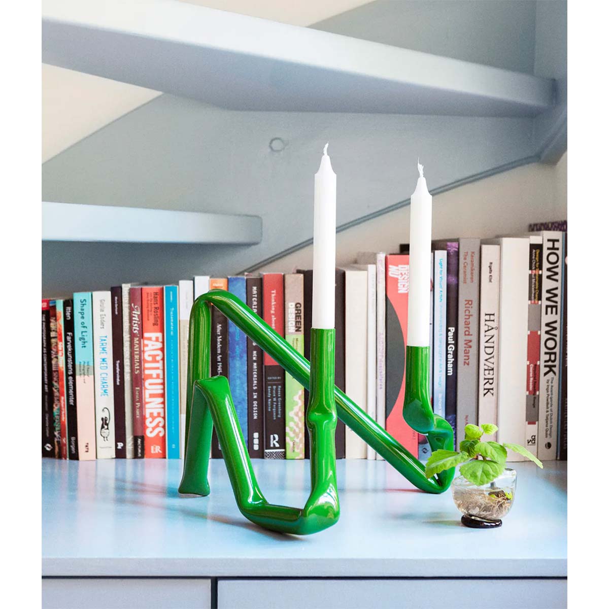 Bucatini Candle Holder | Grass Green
