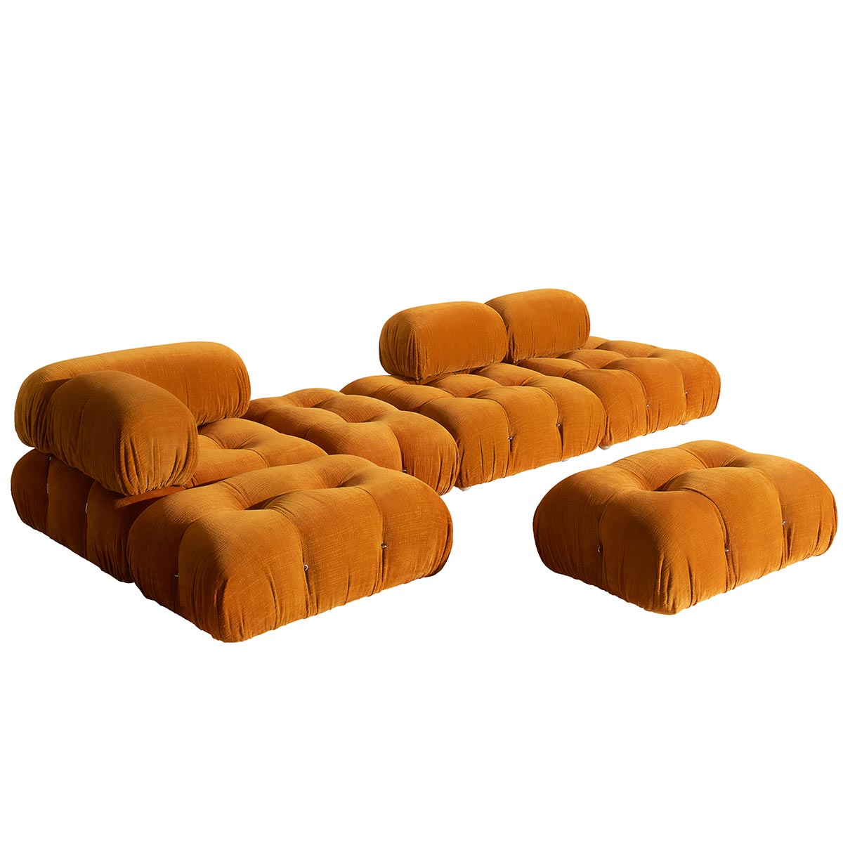 Camaleonda Modular Sofa | Black Green Bellano Fabric Upholstery