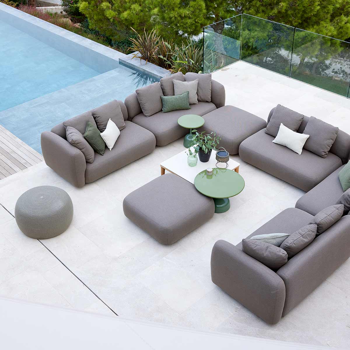 Capture Corner Sofa | Taupe Caneline Air Touch Upholstery