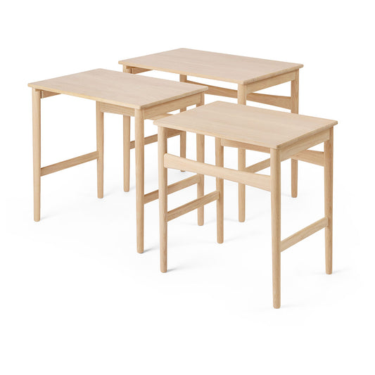 CH004 Nesting Tables | Oak Soaped Top