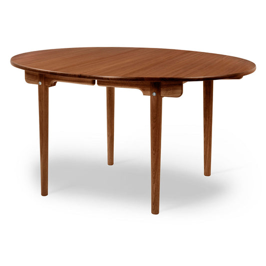 CH337 Extendable Table | Oiled Mahogany Top and Frame