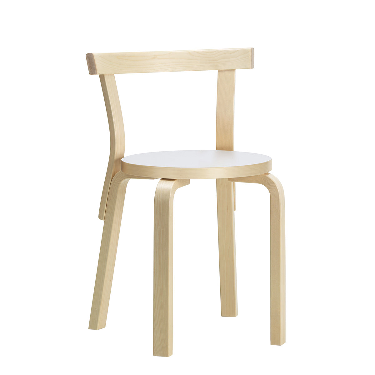 68 Chair | White Laminate Seat