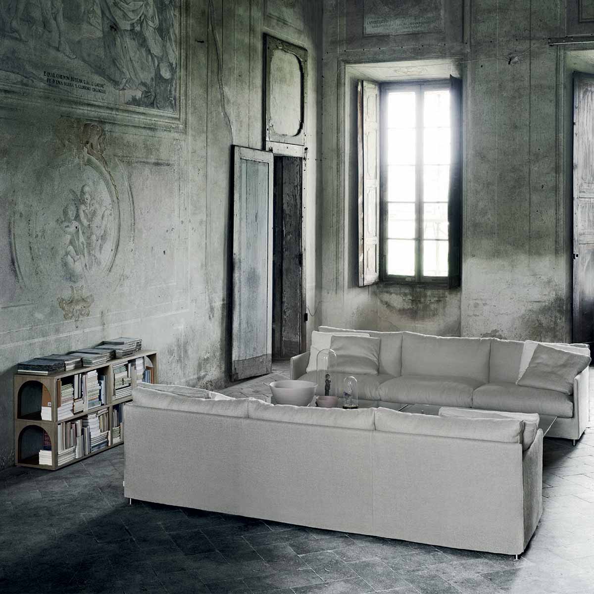 Chemise Sofa 270cm | Ecru 10 Tosca Upholstery