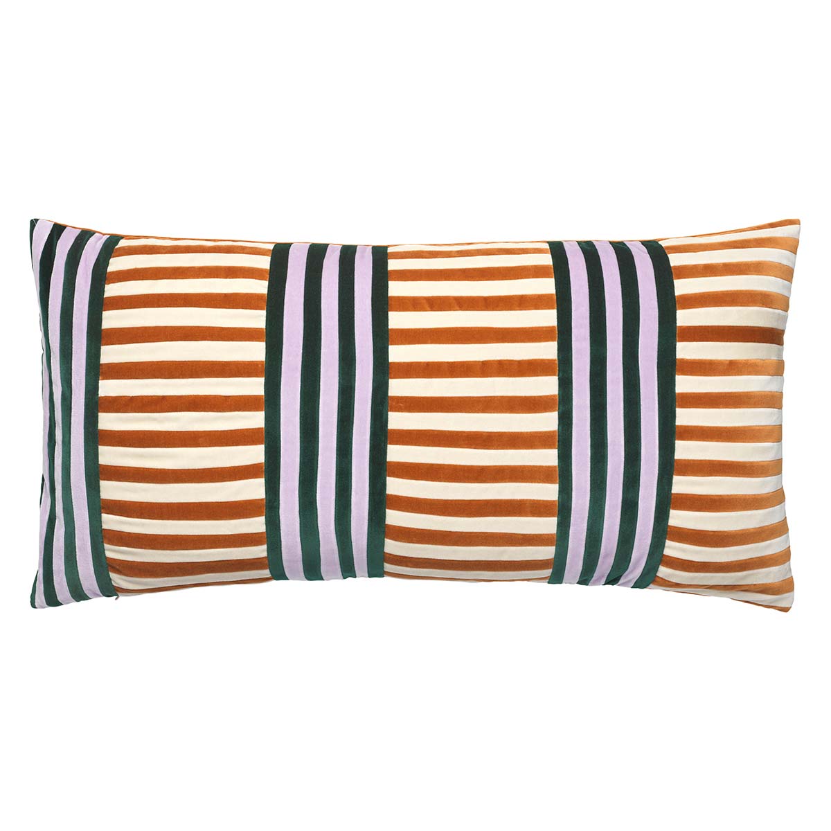 Vida Cushion | Burnt Orange and Dusty White