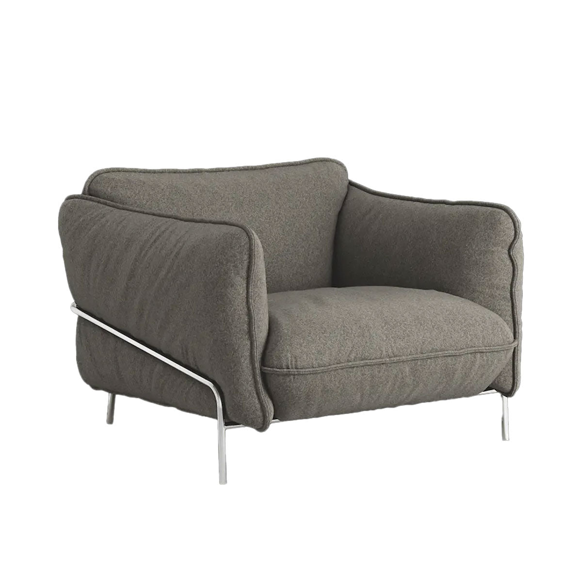 Continental Easy Chair | Grey 343 Divina MD Fabric