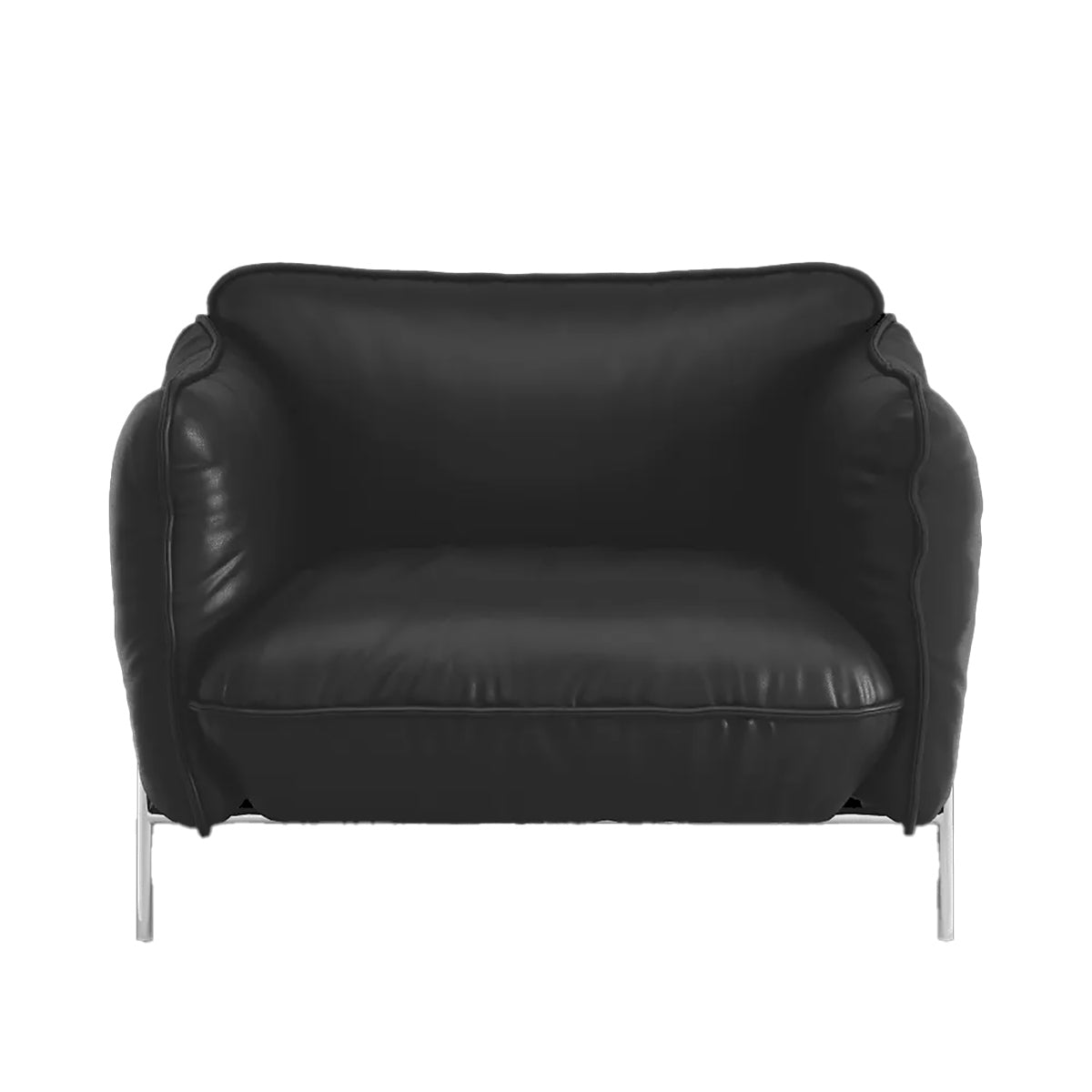 Continental Easy Chair | Black Elmosoft Leather 99999
