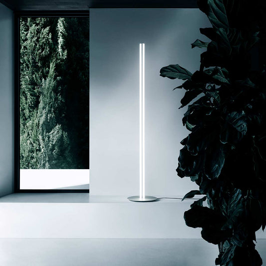 Coordinates F Floor Lamp | Argent Moon Coloured Aluminium