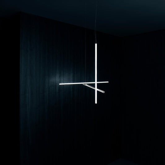 Coordinates S1 Suspension Lamp | Argent Moon Coloured Aluminium