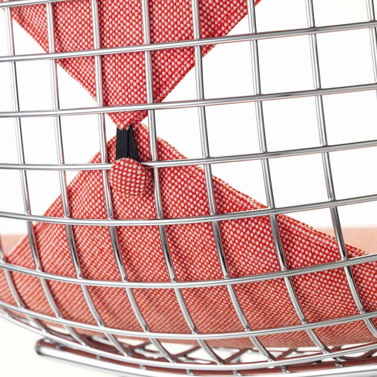 DKR-2 Eames Wire Chair | Dark Grey 05 Hopsak Seat and Backrest Pad